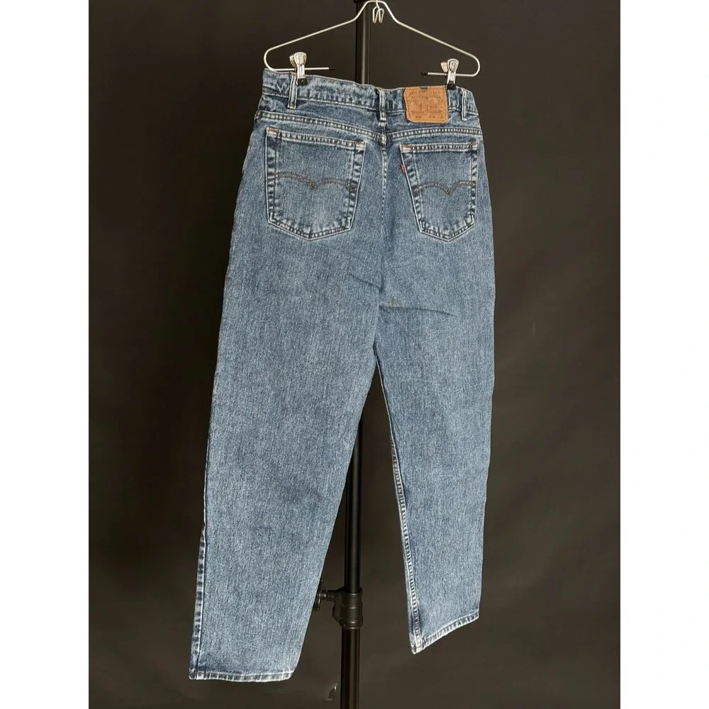 90's Vintage Levi's 550 Relaxed Fit Denim Blue Jeans Mens Sz‎ 36x30 Actual 33x29
